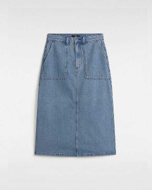 Blue Women Vans Union Denim Carpenter Skirt Australia | VN7609243