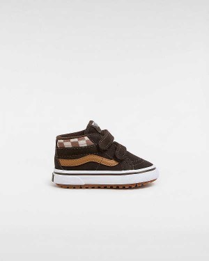 Brown Kids' Vans MTE Sk8-Mid Reissue Hook and Loop (1-4 Years) Sneakers Australia | VN0614783