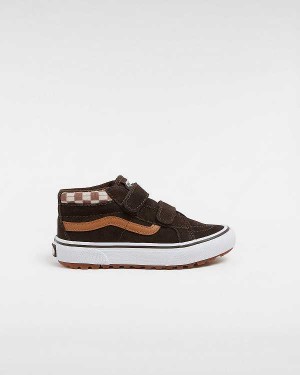 Brown Kids' Vans MTE Sk8-Mid Reissue Hook and Loop (4-8 years) Sneakers Australia | VN4391602