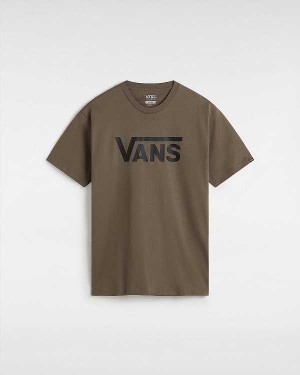 Brown Men Vans Classic T Shirts Australia | VN7932156