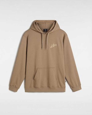 Brown Men Vans Dettori Loose Hoodie Australia | VN8601425