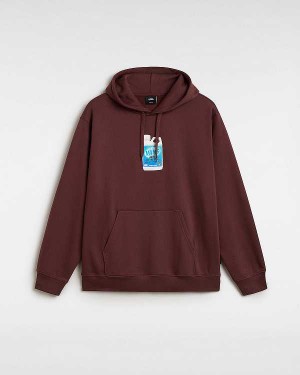 Brown Men Vans Extra Strength Loose Hoodie Australia | VN2089573