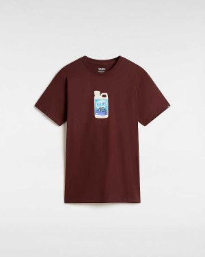 Brown Men Vans Extra Strength T Shirts Australia | VN5480132