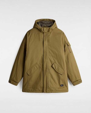 Brown Men Vans Henrique Parka Jacket Australia | VN5180976