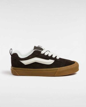 Brown Men Vans Knu Skool Sneakers Australia | VN5426871