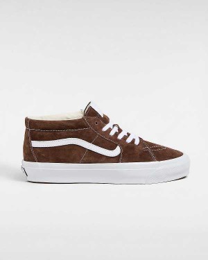 Brown Men Vans Premium Sk8-Mid 83 Sneakers Australia | VN3718045