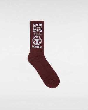 Brown Unisex Vans Faster Crew (1 pair) Socks Australia | VN6735824