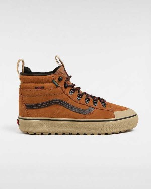 Brown / Orange Men Vans MTE Sk8-Hi DR Waterproof Shoes Australia | VN5289360