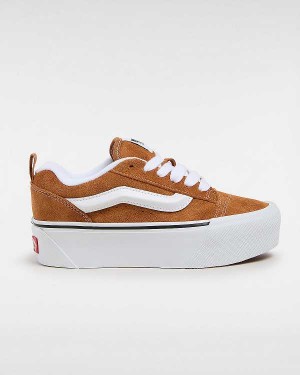 Brown / Orange Women Vans Knu Stack Sneakers Australia | VN0627395