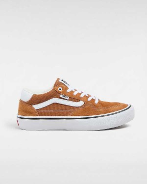 Brown / Orange Women Vans Rowan Skate Shoes Australia | VN1049826