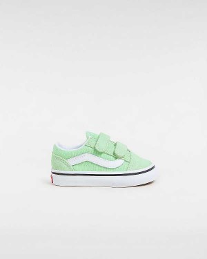 Green Kids' Vans Old Skool (1-4 Years) Sneakers Australia | VN4520983