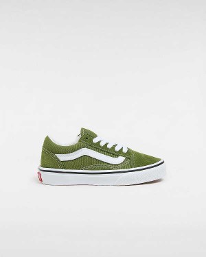 Green Kids' Vans Old Skool (4-8 Years) Sneakers Australia | VN7504293