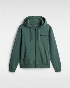 Green Men Vans Essential Relaxed Hoodie Australia | VN4298016