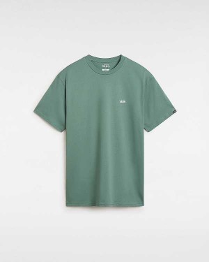 Green Men Vans Left Chest Logo T Shirts Australia | VN4150937