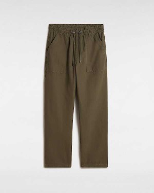 Green Men Vans Premium Twill Trouser Pants Australia | VN6549821