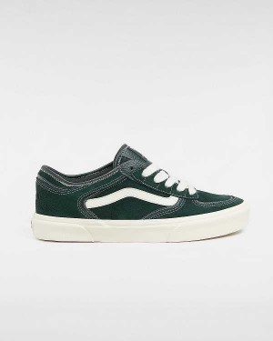 Green Women Vans Rowley Classic Sneakers Australia | VN4372850