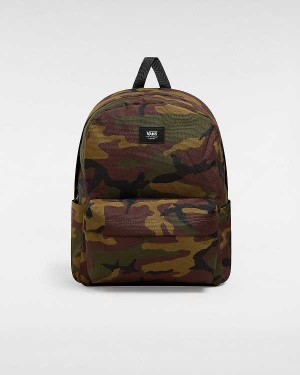 Green / Brown Unisex Vans Old Skool Backpacks Australia | VN3149250