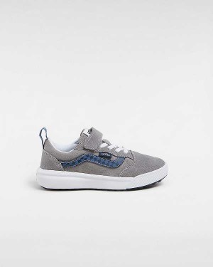 Grey Kids' Vans UltraRange 66 Hook and Loop (4-8 Years) Sneakers Australia | VN2461380