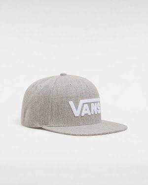 Grey Unisex Vans Drop V Hats Australia | VN3154972