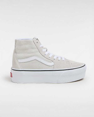 Grey Women Vans Sk8-Hi Tapered Platform Shoes Australia | VN5732416