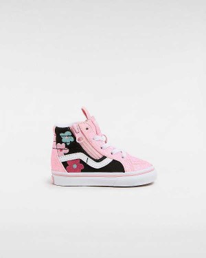 Multicolor Kids' Vans Sk8-Hi Reissue Side Zip Glitter (1-4 Years) Sneakers Australia | VN6089351