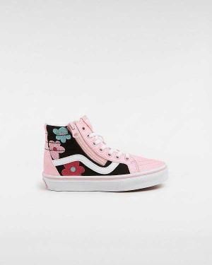 Multicolor Kids' Vans Sk8-Hi Reissue Side Zip Glitter (4-8 years) Sneakers Australia | VN4056183