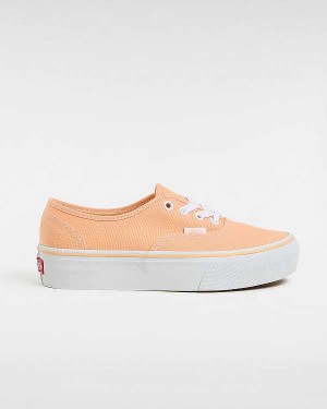 Orange Women Vans Authentic Platform Shoes Australia | VN0823765