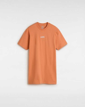 Orange Women Vans Center Vee Tee Dress Australia | VN0639714