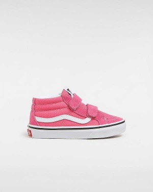 Pink Kids' Vans Sk8-Mid Reissue Hook and Loop (4-8 years) Sneakers Australia | VN6732804