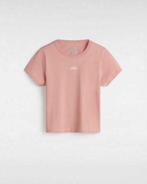 Pink Women Vans Basic mini T Shirts Australia | VN0492678