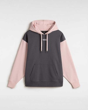 Pink Women Vans Colorblock Hoodie Australia | VN3058416