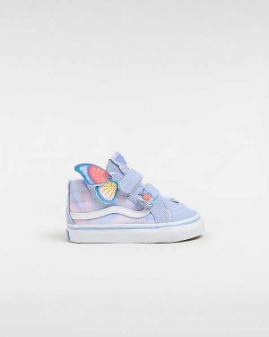 Purple Kids' Vans Sk8-Mid Reissue Hook and Loop (1-4 Years) Sneakers Australia | VN9168203