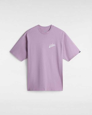 Purple Men Vans Dettori Loose Fit T Shirts Australia | VN9247835