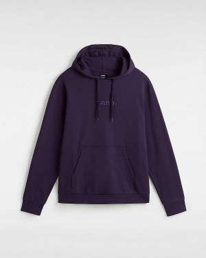 Purple Men Vans Essential Relaxed Hoodie Australia | VN7652109