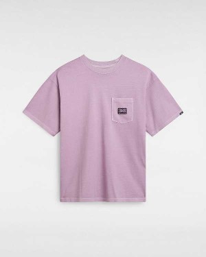 Purple Men Vans Hyper Patch Pocket T Shirts Australia | VN2410653