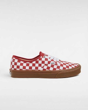 Red Men Vans Authentic Sneakers Australia | VN5902814