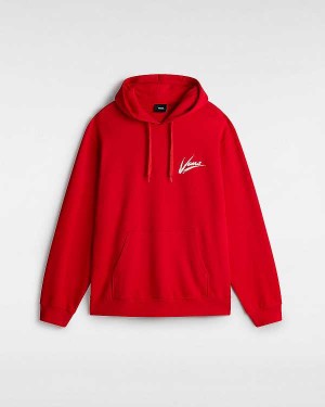 Red Men Vans Dettori Loose Hoodie Australia | VN7125903