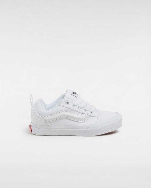 White Kids' Vans Knu Skool (4-8 Years) Sneakers Australia | VN1342697