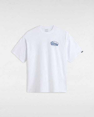 White Men Vans Global Line T Shirts Australia | VN2147958