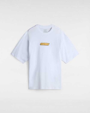 White Men Vans Retro V T Shirts Australia | VN2648307