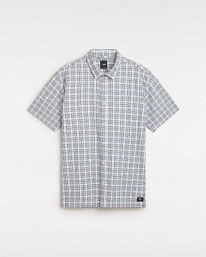 White Men Vans Wilshire Mini Plaid Shirts Australia | VN1087634