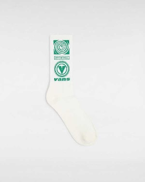 White Unisex Vans Faster Crew (1 pair) Socks Australia | VN8395714