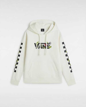 White Women Vans Foliage Boyfriend Fit Hoodie Australia | VN6195837