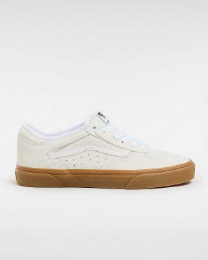 White / Beige Men Vans Rowley Classic Sneakers Australia | VN4716092