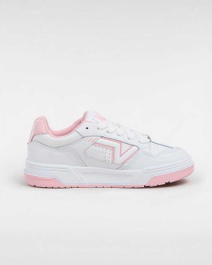 White / Pink Women Vans Upland Sneakers Australia | VN0517489