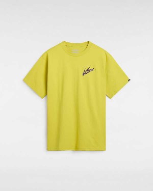 Yellow Men Vans Dettori Loose Fit T Shirts Australia | VN5849126