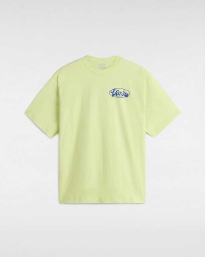 Yellow Men Vans Global Line T Shirts Australia | VN9436812