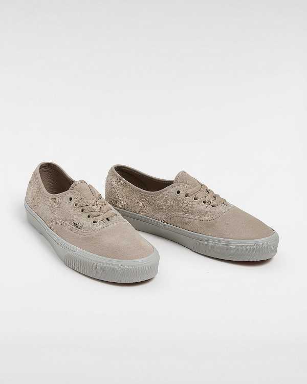 Beige Men Vans Authentic Suede Mix Sneakers Australia | VN4259178