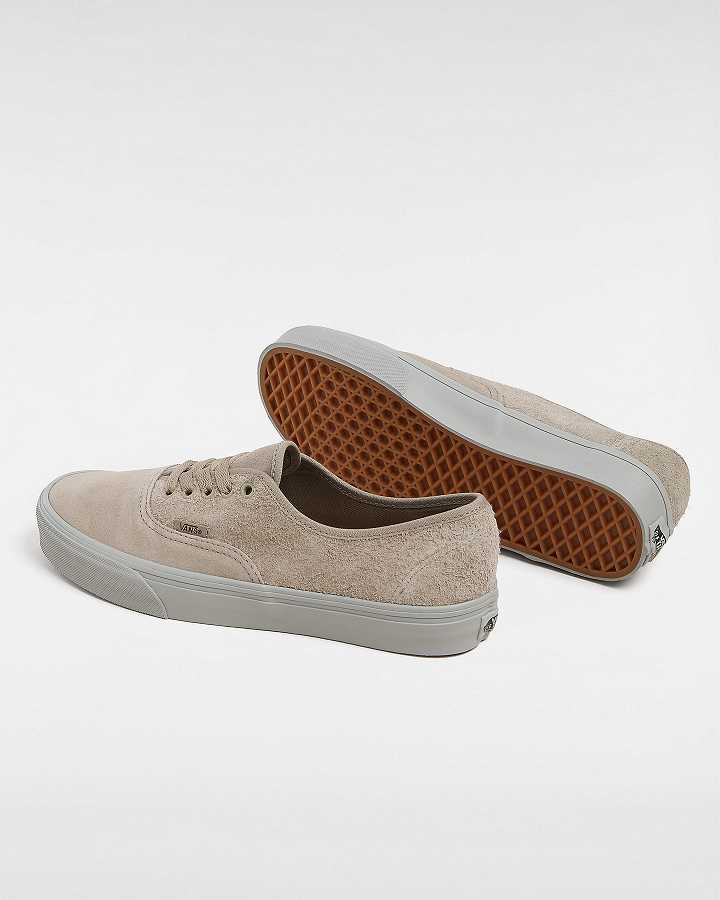 Beige Men Vans Authentic Suede Mix Sneakers Australia | VN4259178