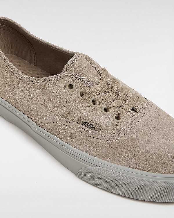 Beige Men Vans Authentic Suede Mix Sneakers Australia | VN4259178